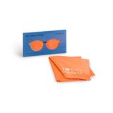 Contacta Microvezeldoek voor brillen, ideaal voor het reinigen van brillen, zachte en effectieve reiniging, 1 stuk, kleur oranje
