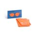 Contacta Microvezeldoek voor brillen, ideaal voor het reinigen van brillen, zachte en effectieve reiniging, 1 stuk, kleur oranje
