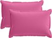 vidaXL - Housse de coussin - 2 pièces - BOIS - Rose - 50 x 80 cm - Polyester