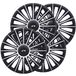 Simoni Racing zilver en zwart, 4 stuks