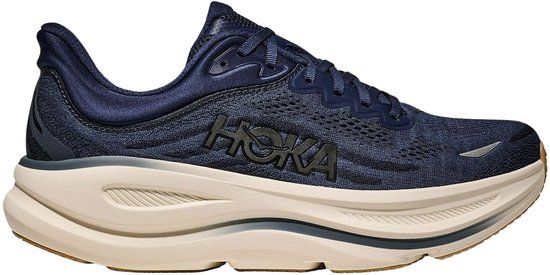Hoka Bondi 9 Hardloopschoenen Heren - Maat 43 1/3 - Donkerblauw - Zwart - Off White