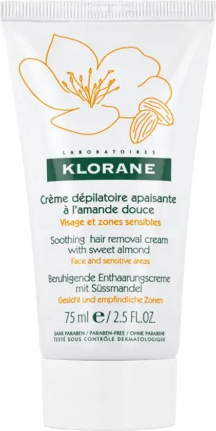 Klorane Ontharingscrème gelaat & gevoelige zones Crème 75ml