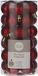 House of Seasons Edelman Bv Kunststof kerstballen - rood - 30 stuks - 3 cm