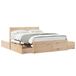 vidaXL Cadre de lit en pin massif 140x190 cm