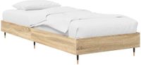 vidaXL Bedframe Sonoma Eiken 80 x 200 cm Bewerkt hout