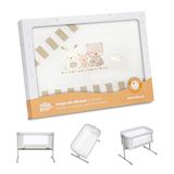 Interbaby 04100-05 beddengoed wieg - 100% katoen - model: Love, beige