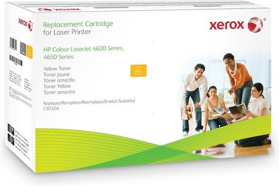 Xerox Gele toner cartridge. Gelijk aan HP C9722A. Compatibel met HP Colour LaserJet 4600/4650