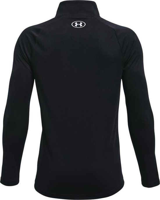 Under Armour UA Tech 2.0 1/2 Zip Jongens Sportshirt - Zwart - Maat 152