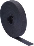 Quadrios 23CA191 Klittenband Haak- en lusdeel 10 m x 20 mm Zwart