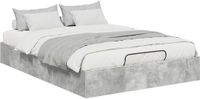 vidaXL Bedframe Ottoman Beton Grijs 140 x 200 cm Hout