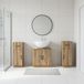 Maison Exclusive - Ensemble de meubles de salle de bain HOORN, 3 pièces, en chêne artisanal