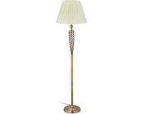 Relaxdays Lampe sur pied vintage - lampe sur pied laiton - lampe sur pied avec abat-jour - lampe de lecture