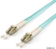 Equip 255412 LC/LC glasvezel patchkabel, OM3, 2,0 m, Turkoois
