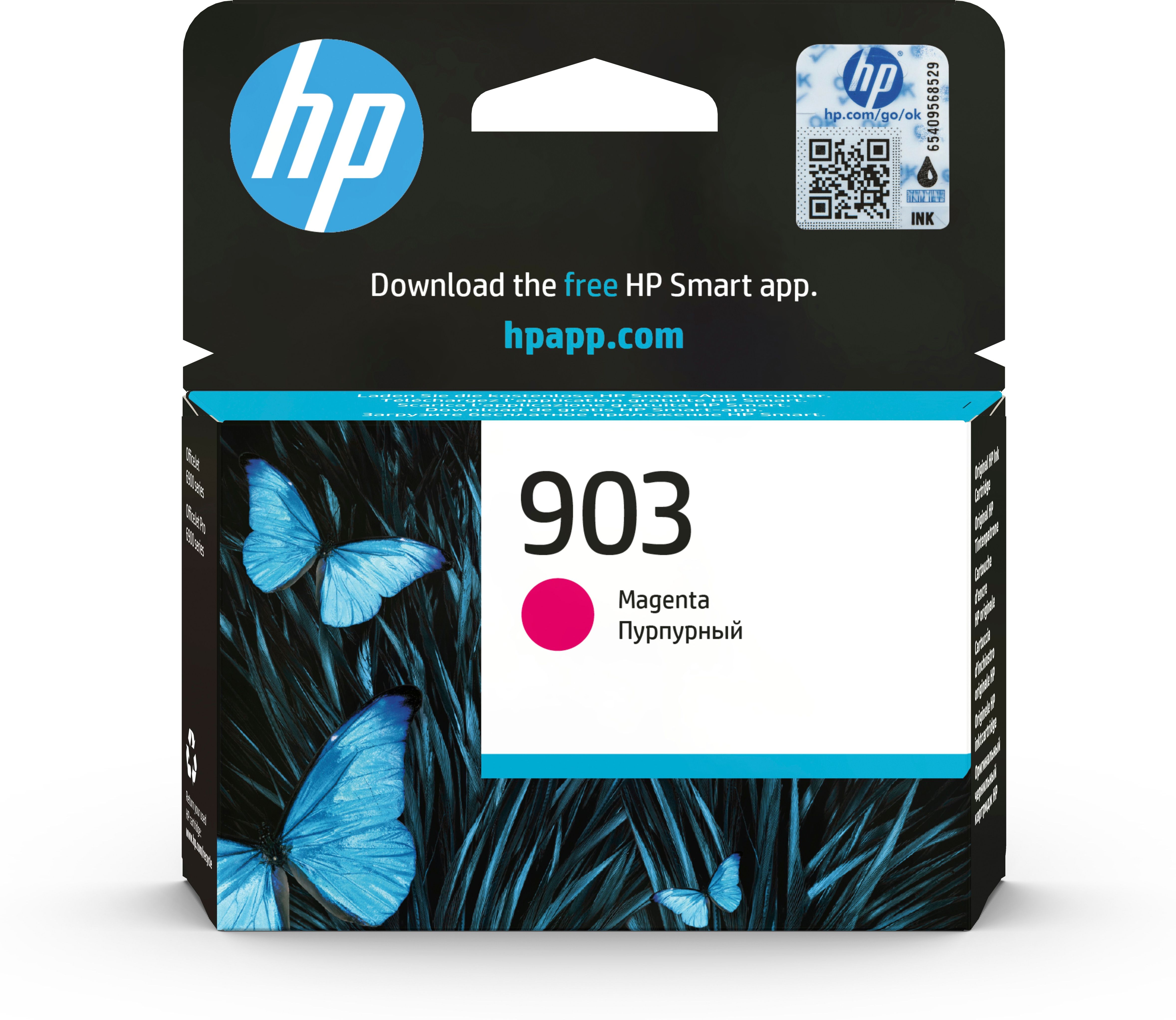 HP 903 Magenta Ink Cartridge - T6L91AE#301