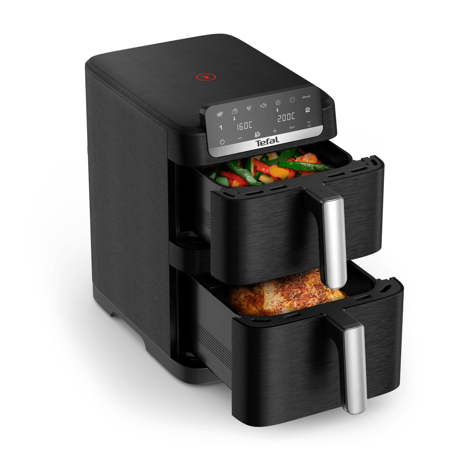 Tefal Easy Fry Crispy Stack EY7528 10L Dual Air Fryer - Black