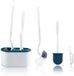 Set de brosses WC 4 pièces - Tête de brosse flexible pour un nettoyage en profondeur de tous les coins - Pour chaque toilette - Bleu