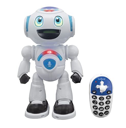 Lexibook ROB25DE Powerman Master interactieve speelgoedrobot, die in het hoofd leest, speelgoed voor kinderen, dansen, speelt muziek dier, quiz STEM programmeerbare afstandsbediening, robot junior