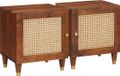vidaXL Nachtkastje 2 stuks Bruin Massief Acaciahout 40 x 33,5 x 46 cm