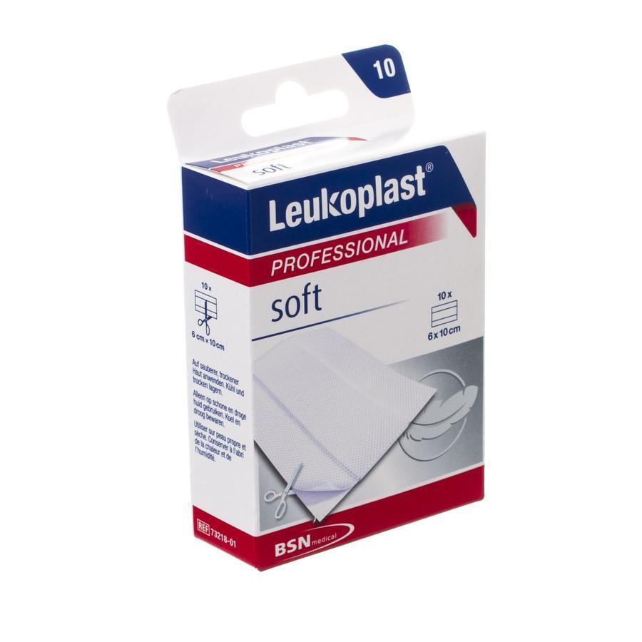 Leukoplast Professional Soft 6 x 10 cm 10 stuks