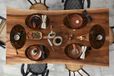Merkloos Ovale placemats - Goud - Roest print - Graniet print - 6 stuks