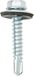 Bulk Hardware BH04079 5,5 x 32 mm zelfdraaiende zeskantschroef met verzonken sluitring, verzinkt (verpakking à 100), wit, stuk