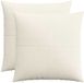 vidaXL - Kussensloop - 2 stuks - ALMELO - Crèmekleurig - 65 x 65 cm - corduroy
