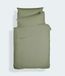 Bianca Plain Dyed Military Green beddengoedset, 105 cm, 100% percale katoen, groen