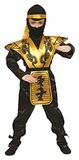 Dress Up America Gouden Ninja Kostuum Set voor Kinderen