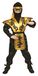 Dress Up America Gouden Ninja Kostuum Set voor Kinderen