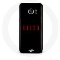 Maniacase Hoesje voor Samsung Galaxy S7 Edge Elite Seizoen 5 Rood Logo Zwarte Achtergrond