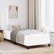 Maison Exclusive - Cadre de lit avec matelas, blanc pur, 100 x 200 cm, tissu