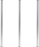 vidaXL Schuttingpalen 3 st 185 cm aluminium