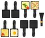 Merkloos Raclettepannetjes - 8 stuks - Antiaanbaklaag - Vaatwasserbestendig - Compact design