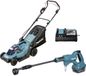 Makita DLX2583T Gereedschapsset Accu-grasmaaier, Accu-hogedrukreiniger