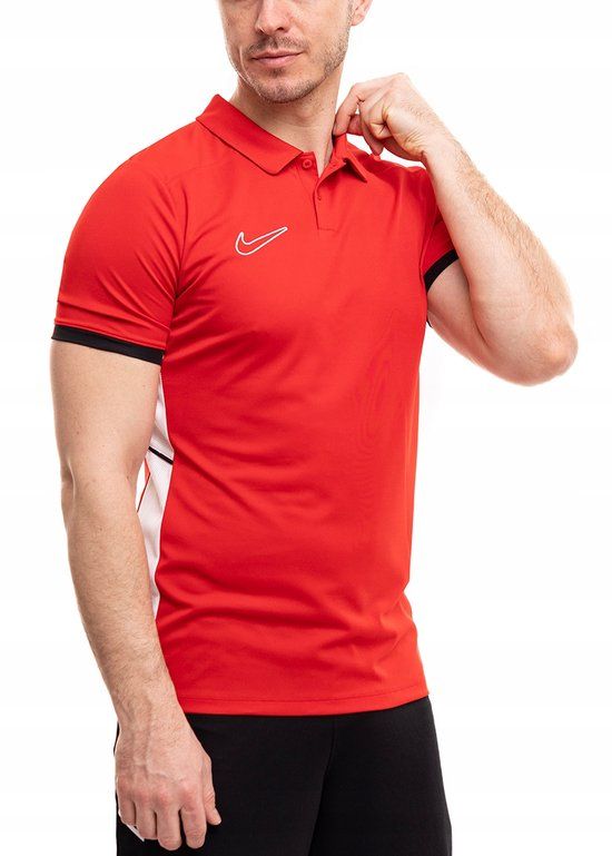 Nike Dri-FIT Academy 25 Heren Poloshirt - Rood - Maat XL
