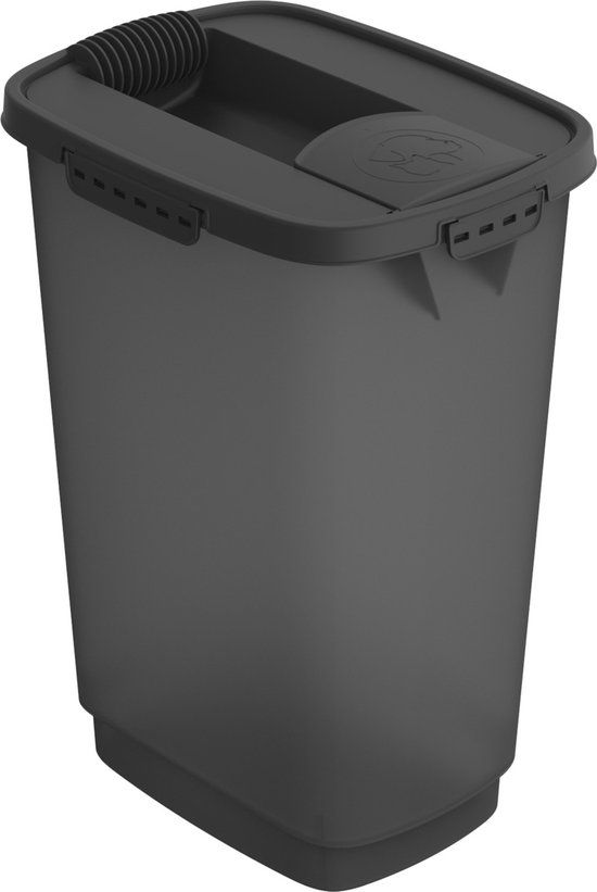 CPL Rotho Mypet Pet Food Container Cody + Schep - Hondenvoerbewaarbak - 25 l - Antraciet