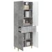 vidaXL Armoire Set 2 pièces Gris béton Bois traité