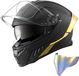 Vevor Casque intégral avec visière solaire, taille XL, noir