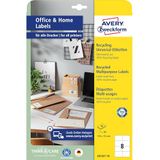 AVERY Zweckform LR3427-10 gerecyclede etiketten