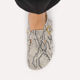 Birkenstock Boston Rivet Logo 1033086 Snake Oyster Smal