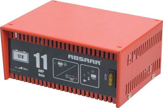 Absaar professionele vol-automatische acculader 12 volt - 11A - incl accutester