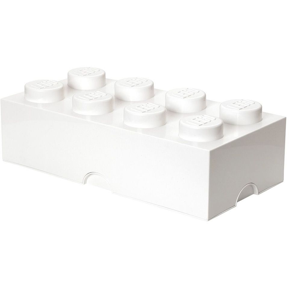 LEGO Brick Opbergbox 8 - Wit - 50x18cm