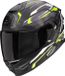 Scorpion EXO-GT SP AIR Augusta Mat Zwart Grijs Neon Geel Casque intégral - Taille M