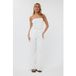 Esqualo Top Bandeau Broderie Fleur Ivoire Taille : 36