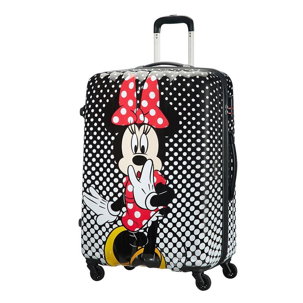 American Tourister Disney Legends Spinner 75 Alfatwist minnie mouse polka dots Harde Koffer Zwart