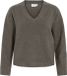 VILA - VILIGA L/S REV V-NECK KNIT TOP - NOOS - Dames - Gebreide truien