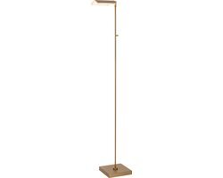 Lucide AARON Vloerlamp - LED Dimb. - 1x10W 4000K - Mat Goud / Messing