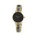 Q&Q QB97J412Y Montre femme anthracite doré 32 mm 3 ATM