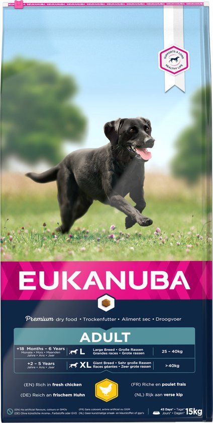 Eukanuba Dog Adult Large Breed - Kip - Hondenvoer - 15 kg