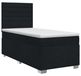 vidaXL Boxspringbed met matras, zwart, 90 x 200 cm, gestoffeerd